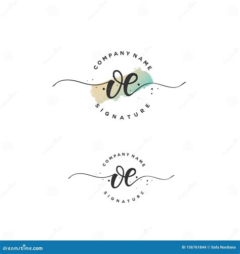 Escribir La Letra Inicial Del Oe Y El Logotipo De La Firma Un Logo