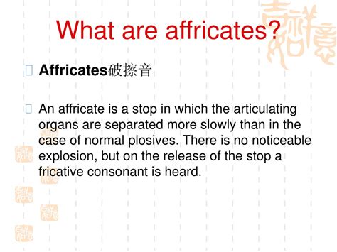 PPT - Unit Three Consonants: Fricatives and Affricates PowerPoint Presentation - ID:9117479