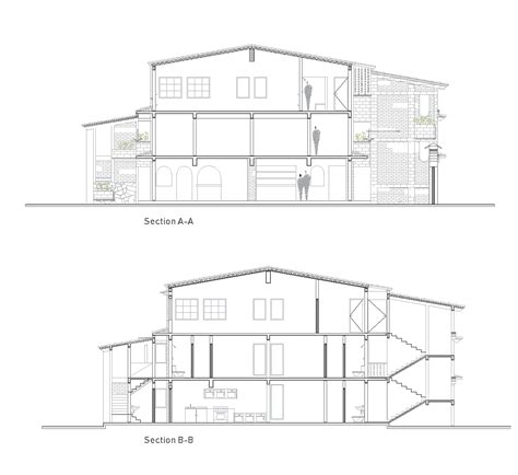 Casa Tripla Con Ristorante Al Secondo Piano DWG Progetto CAD