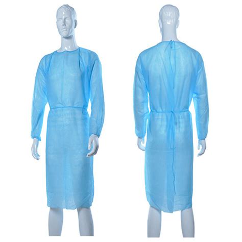 Pp Non Woven Isolation Gowns Disposable Aami Level 1 Protective Gown