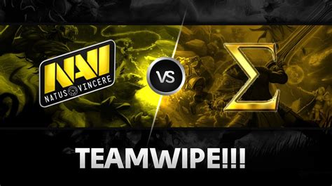 Teamwipe By Na Vi Vs Sigma Xmg Captains Draft Invitational Youtube