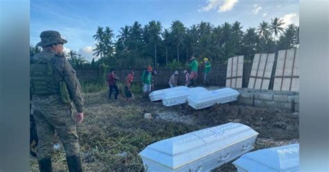 Unclaimed Bodies Of 6 Slain Npa Rebels Buried In Northern Samar