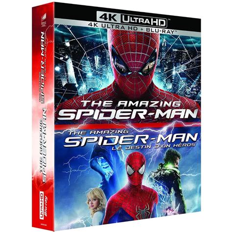 Blu ray 4k UHD Box O Espetacular Homem Aranha 1 e 2 Áudio e Leg