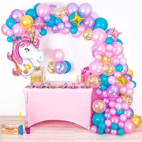 Premium Pack Foot Unicorn Balloon Arch And Garland Kit Unicorn