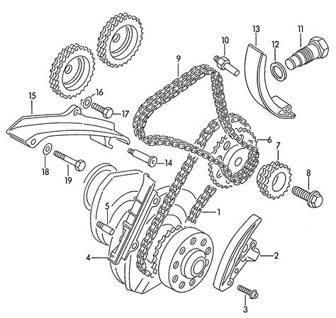 Volkswagen Passat Variant 1992 1994 Camshaft Timing Chain Slide Rail Vag Etka Online