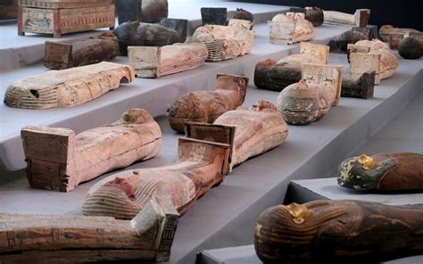 Egypt Discovers Ancient Trove Of Intact Sarcophagi Near Cairo