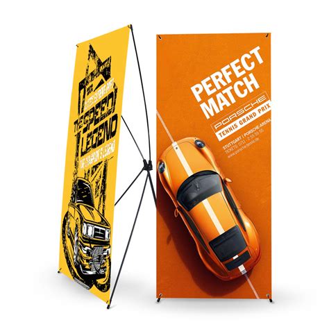 Promotional Tripod X Frame Banner Stand Lightweight X Banner For