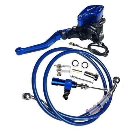 Bleu SY Kit d Embrayage Hydraulique pour Moto de Course Levier à