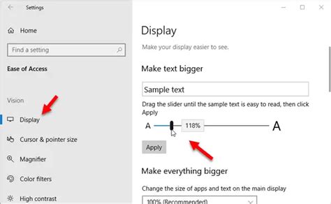 Increase Font size and make Text bigger on Windows 11/10