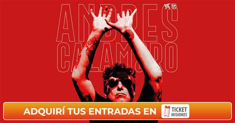 Andr S Calamaro Llega A Posadas El De Noviembre Con Su Gira Agenda