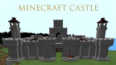 Minecraft Building A Medieval Castle Speed Build Youtube