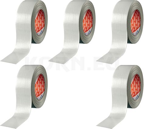 Tesa 4613 Gaffa Tape Duct Tape 48mm Weiß 50m 5er Pack