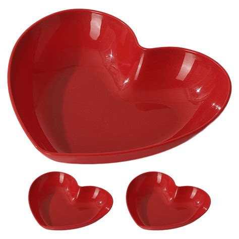 3 Pcs Heart Shape Dessert Plate Food Trplateay Heart Shaped EBay