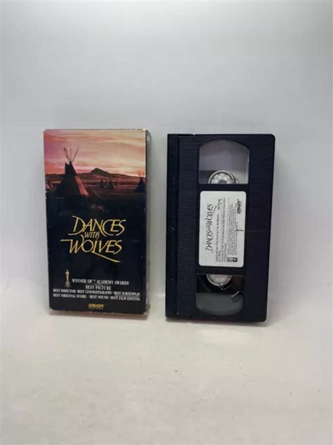 DANCES WITH WOLVES VHS Kevin Costner Mary McDonnell 1991 8 83