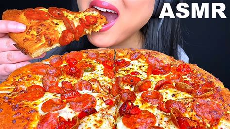 Asmr Pizza Hut Spicy Lovers Pizza Mukbang Eating Sounds Eating Show Asmr Phan Youtube