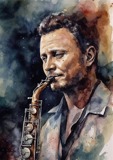 Stan Getz Digital Art By Dieu Vuong Kha Fine Art America