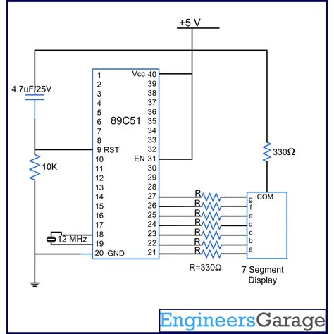 Circuit Diagram Using 7 Segment Display - Wiring Flow Schema