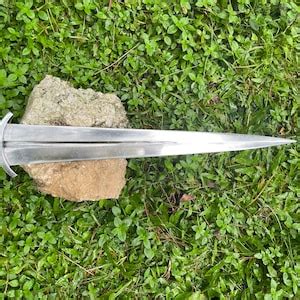 Handmade Italian Cinquedea Sword, Short Sword Dagger With Sheath, 21 5160 Steel Blade, Costume ...