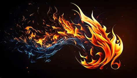 Premium Photo | A fire and flames wallpapers