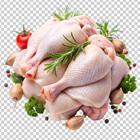 Viande De Poulet Crue à Fond Transparent PSD Premium