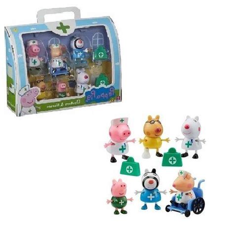 Peppa Pig Figuras E Amigos Medicos E Enfermeiros Sunny Bonecos