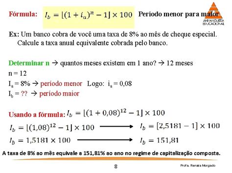 Matemtica Financeira Juros Compostos E Taxas Equivalentes