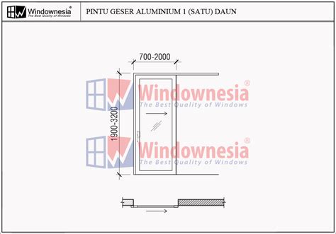 Pintu Geser Aluminium Pintu Sliding Kaca Berkualitas Bergaransi