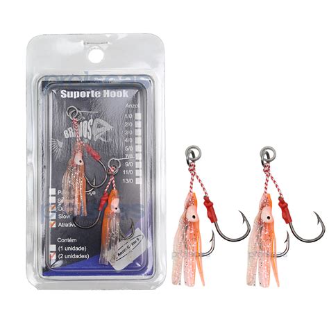 Suporte Hook Duplo Bravos Atrativo 6 5cm Linha Kevlar Solid E Split