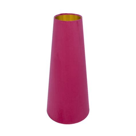 Fuchsia Pink Velvet Tall Tapered Lampshade Lampshade Barn