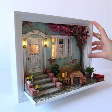 My Facade Diorama In A Frame Fairy House Crafts Doll House Crafts