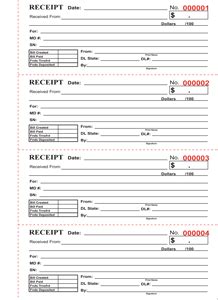 Carbonless Receipt Books Printing | Carbon Copy Receipt Books | EzeePrinting