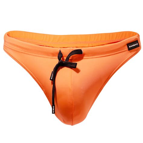 Oem Breathable Quick Dry Swim Brief Sexy Tan Through Swimwear Men