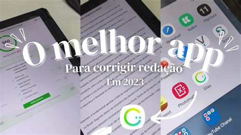 O Melhor App Para Corrigir Reda O Em Youtube