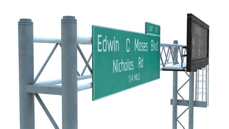 Highway Sign 09 - 3D Model by frezzy