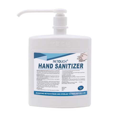 1l 70 75 80 Ethanol Alcohol Hand Sanitiser Gel Antibacterial