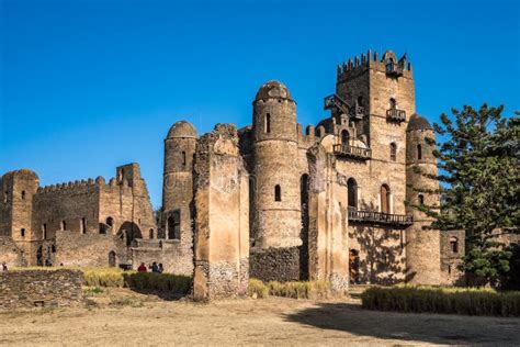 Fasil Ghebbi Is The Remains Of A Fortress City Within Gondar Ethiopia