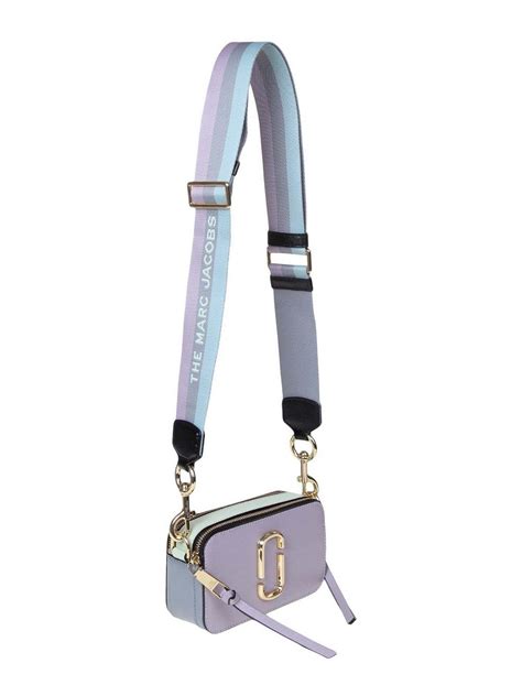 Marc Jacobs Leather The Snapshot Small Camera Bag In Light Purple Purple Lyst