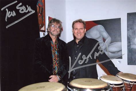 Mark Kostabi And Tony Esposito Signed Photo American Artist And