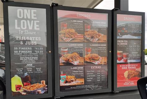 Menu At Raising Cane S Chicken Fingers Fast Food Vacaville