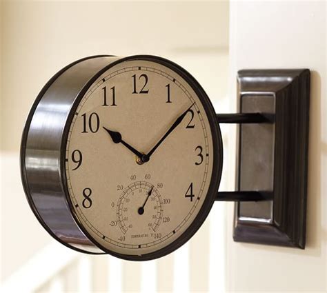 Side Mounted Station Clock Pottery Barn