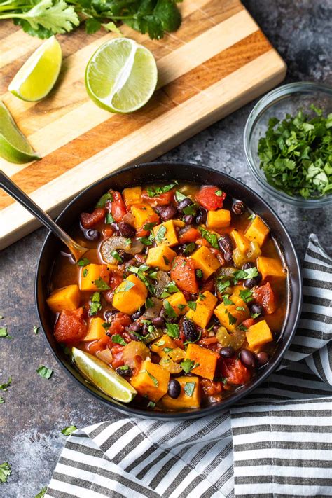 Vegan Sweet Potato And Black Bean Quinoa Chili At Jessica Muff Blog