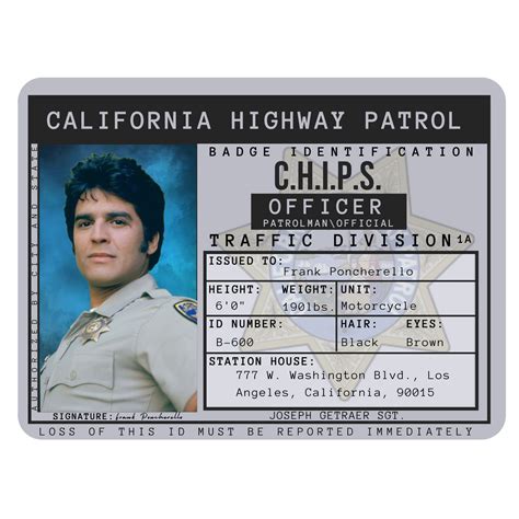 Chips Frank Poncherello Id By Bobbyboggs182 On Deviantart