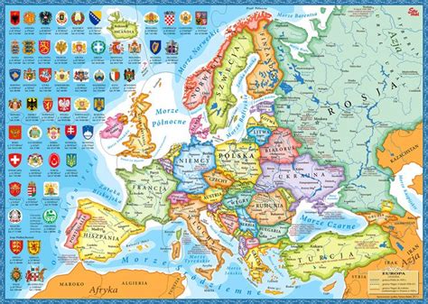 Puzzle Edukacyjne MAPA EUROPY Edumal