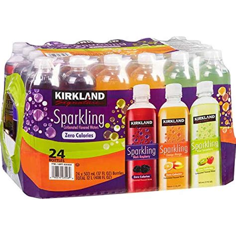 Kirkland Signature Flavored Sparkling Water Variety Club Pack 24 Ct