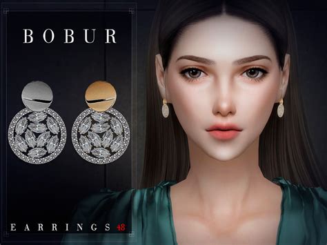 Bobur Earrings 48 Created For The Sims 4 Emily Cc Finds