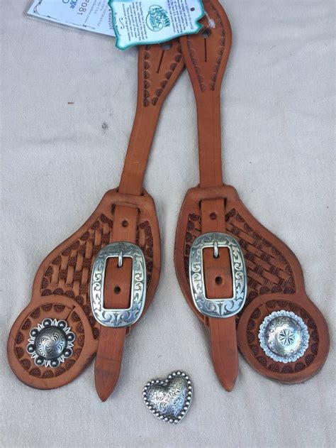 Cowboy Style Spur Strap With Conchas Spur Straps Cowboy Style Cowboy