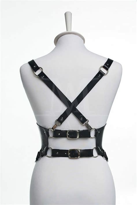 Bdsm Body Harness Women Leather Harness Body Belt Hot Genuine Etsy