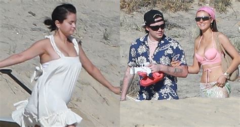 Selena Gomez Frolics On The Beach In Cabo With Brooklyn Beckham