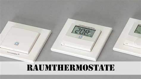 Raumthermostate Montage Steuerung YouTube