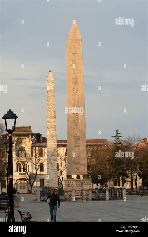 The Hippodrome Istanbul with two Obelisks Stock Photo - Alamy